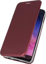 Bestcases Hoesje Slim Folio Telefoonhoesje Samsung Galaxy S10e - Bordeaux Rood