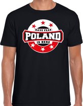 Have fear Poland is here /Polen supporter t-shirt zwart voor heren S