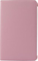 360 graden draaiend Litchi structuur lederen hoesje met houder voor Samsung Galaxy Tab 2 (10.1) / P5100(roze)