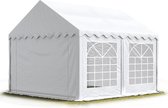 Partytent feesttent 3x5 m tuinpaviljoen -tent ca. 500 g/m² PVC zeil in wit waterdicht