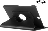 Let op type!! Samsung Galaxy Tab S2 9.7 horizontaal Litchi structuur PU leren Flip Hoesje met 360 graden draaiende houder (zwart)