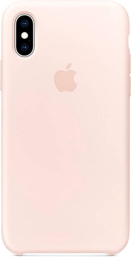 Realistisch Extractie Ooit Apple Siliconen Back Cover voor iPhone XS - Pink Sand | bol.com