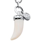 Zinzi zih567 - Dent pendentif en argent - Blanc