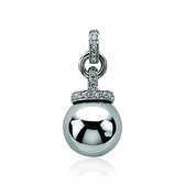 Pendentif boule en argent Zinzi blanc ZIH716