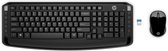 HP toetsenbord + muis WiFi 300 3ML04AA - zwart
