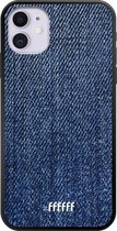 iPhone 11 Hoesje TPU Case - Denim #ffffff