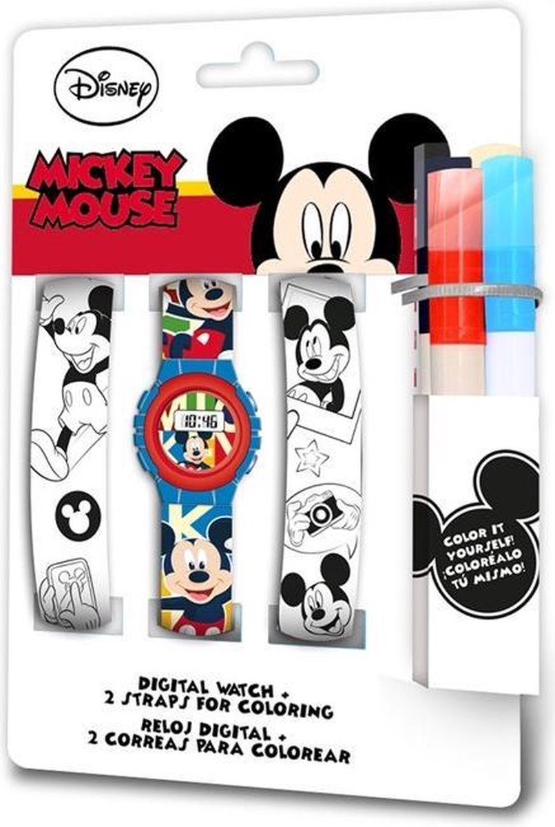 Disney Horlogeset Mickey Mouse Junior 23 Cm 4-delig