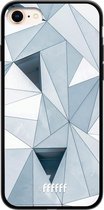 iPhone 7 Hoesje TPU Case - Mirrored Polygon #ffffff