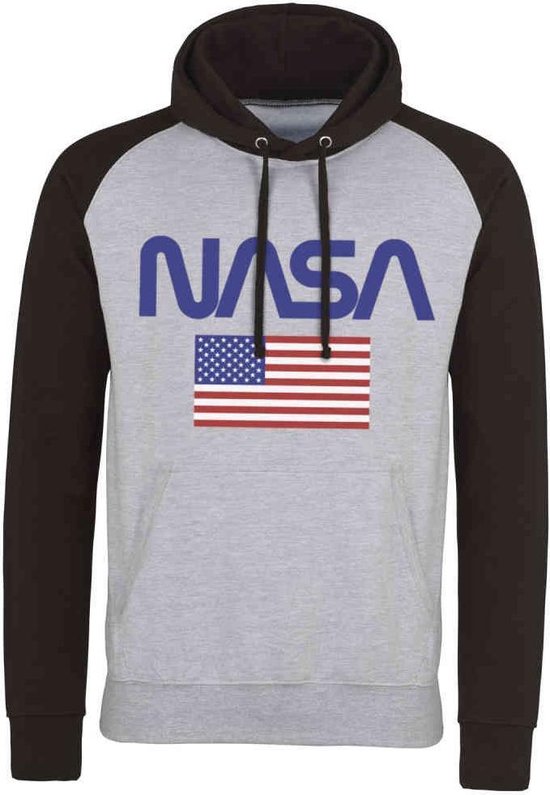 NASA Hoodie/trui -2XL- Old Glory Grijs/Zwart