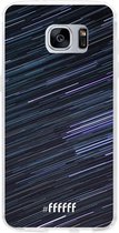 Samsung Galaxy S7 Edge Hoesje Transparant TPU Case - Moving Stars #ffffff