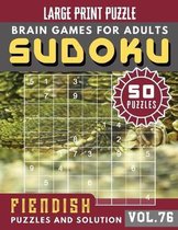 Fiendish Sudoku Large Print: Expert Sudoku Puzzle Books - Hard Sudoku Puzzle books for adults entertainment - Sudoku Maths Book for Adults & Senior