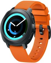 Siliconen Smartwatch bandje - Geschikt voor  Samsung Gear Sport silicone band - oranje - Horlogeband / Polsband / Armband