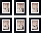 Zep fotolijst - Nelson 1 - Zwart - 20x30 cm - Hout - 6 stuks