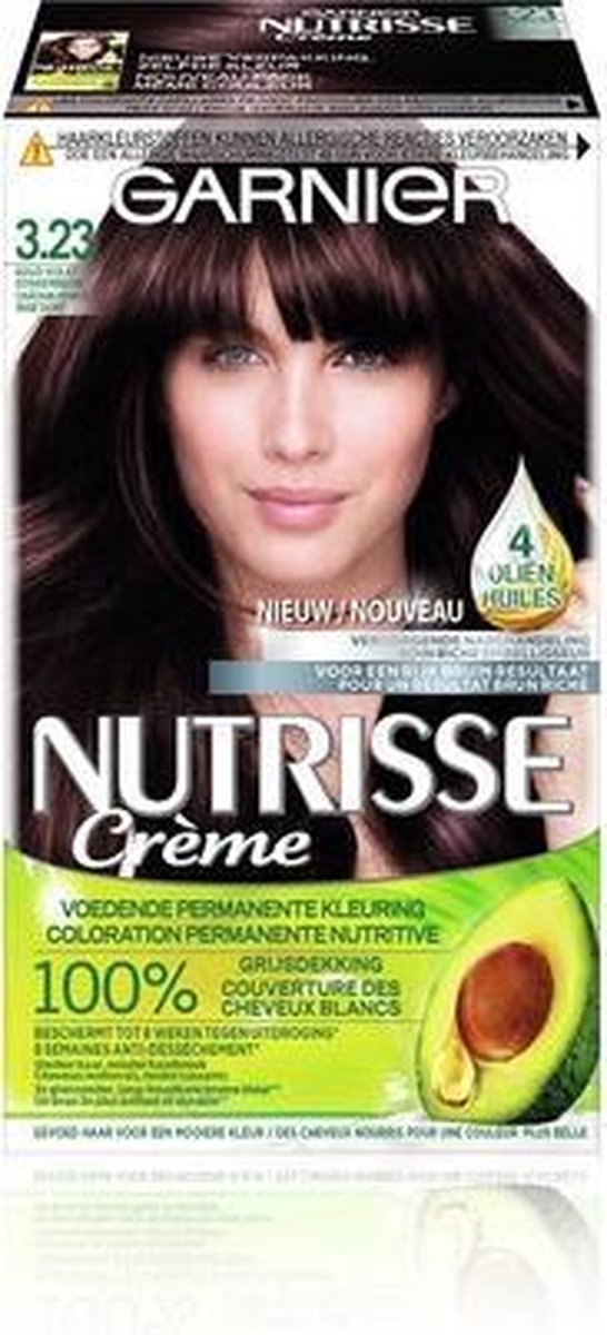 Garnier Nutrisse Crème 3.23 - Goud Violet Donkerbruin - Haarverf