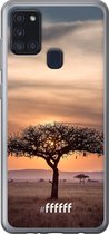Samsung Galaxy A21s Hoesje Transparant TPU Case - Tanzania #ffffff