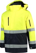 Tricorp Parka EN471 bi-color - Workwear - 403004 - fluor geel / navy - Maat 3XL