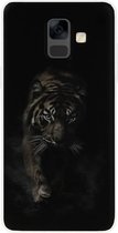 ADEL Siliconen Back Cover Softcase Hoesje voor Samsung Galaxy A6 (2018) - Tijger