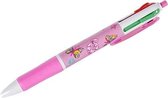 Lg-imports 4-kleuren Balpen Vlinder Meisjes 14,5 Cm Roze