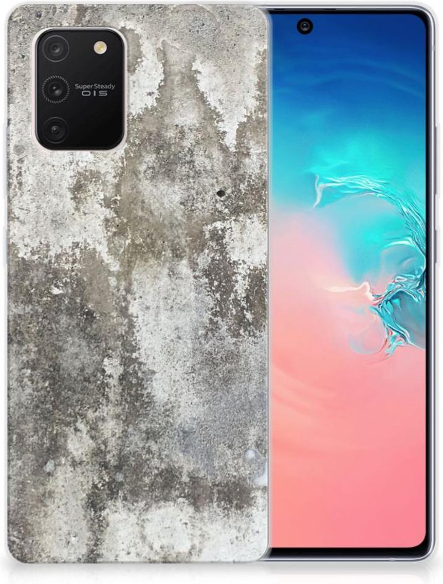 Samsung Galaxy S10 Lite TPU Siliconen Hoesje Beton Print