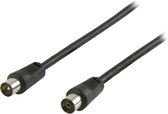 Valueline VLSP40000B20 Coax Antennekabel Coax Mannelijk - Coax Vrouwelijk 2,00 M Zwart