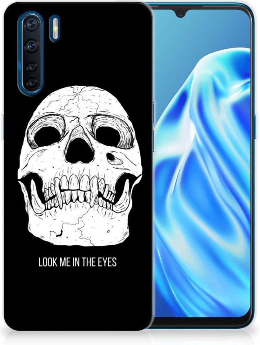 Silicone Back Case OPPO A91 Skull Eyes