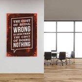 Being Wrong - Walljar - Wanddecoratie - Poster