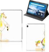 Bookcase met naam Lenovo Tablet M10 Hoes met Standaard Horse Color