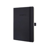 notitieboek Sigel Conceptum Pure softcover A5 zwart geruit SI-CO320