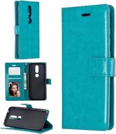 Nokia 4.2 hoesje book case turquoise