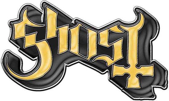 Ghost - Logo Pin - Geel/Zwart