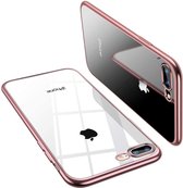 rosé gouden metallic bumper case geschikt voor Apple iPhone 8 Plus / 7 Plus