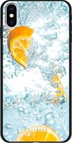 iPhone Xs Max Hoesje TPU Case - Lemon Fresh #ffffff
