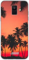 Samsung Galaxy A6 (2018) Hoesje Transparant TPU Case - Coconut Nightfall #ffffff