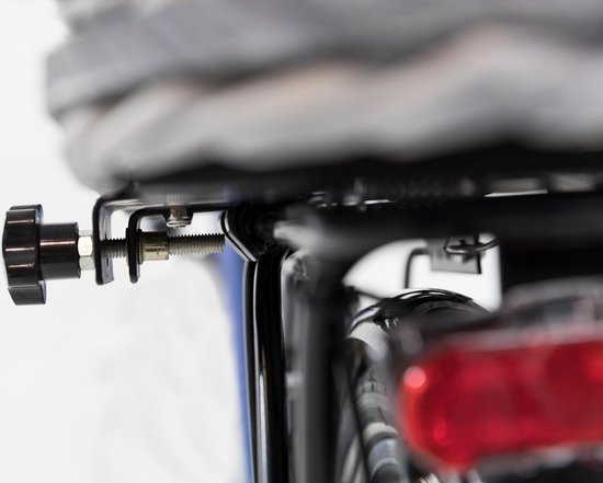 Trixie fietsmand bagagedrager met rooster grijs