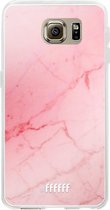 Samsung Galaxy S6 Hoesje Transparant TPU Case - Coral Marble #ffffff
