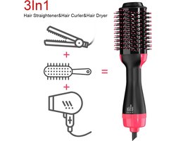 Professionele 3 In 1 Hairdryer & volumizer,Krulborstel Hete lucht | Magic brush | Multistyler |Stijl haar & volume creëren