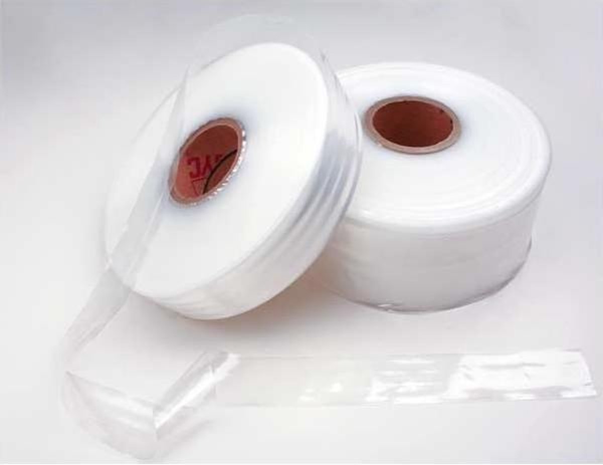 Buisfolie 7,5cm x 495mtr PE 50 micron (1 rol)