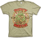 Teenage Mutant Ninja Turtles Heren Tshirt -XL- Party Master Since 1984 Groen