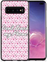 Samsung Galaxy S10+ TPU Hoesje Flowers Pink DTMP