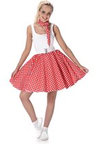 REDSUN - KARNIVAL COSTUMES - Rood 50's kostuum voor vrouwen - XS