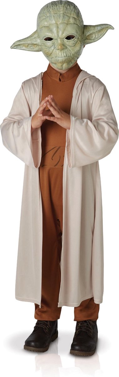 RUBIES UK - Luxe Yoda Star Wars kostuum met masker voor kinderen - 146/152 (11-12 jaar) - Kinderkostuums