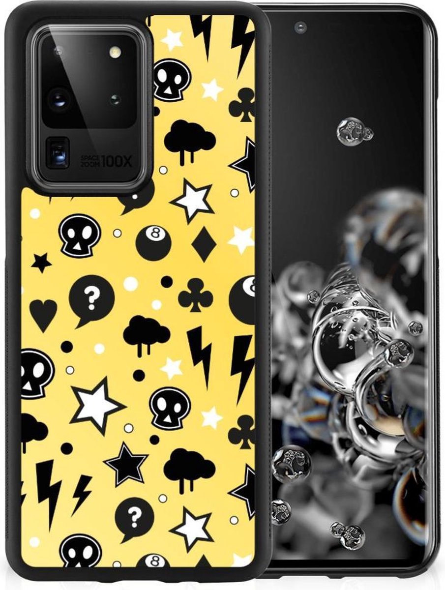 Back Cover voor Mobiel Case Samsung Galaxy S20 Ultra Punk Geel