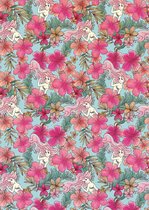 Komar Ariel Pink Flower Vlies Fotobehang 200x280cm 4-banen