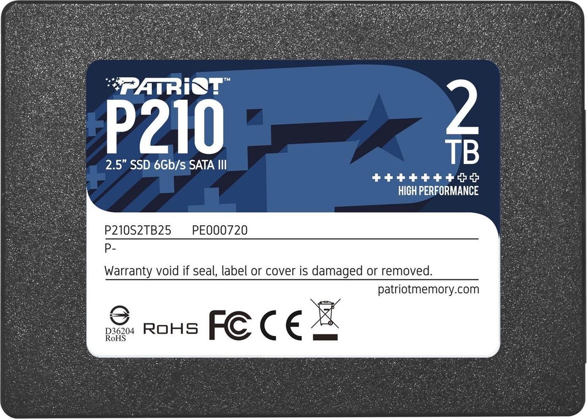 Patriot P210, 2 TB P210S2TB25, SATA III