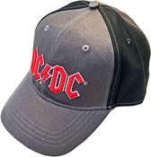 AC/DC - Red Logo Baseball pet - Grijs/Zwart