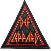 Def Leppard Patch Tri-Logo Zwart