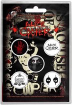 Alice Cooper Badge/button Eyes Set van 5 Multicolours