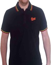 David Bowie - Flash Logo Polo shirt - S - Zwart