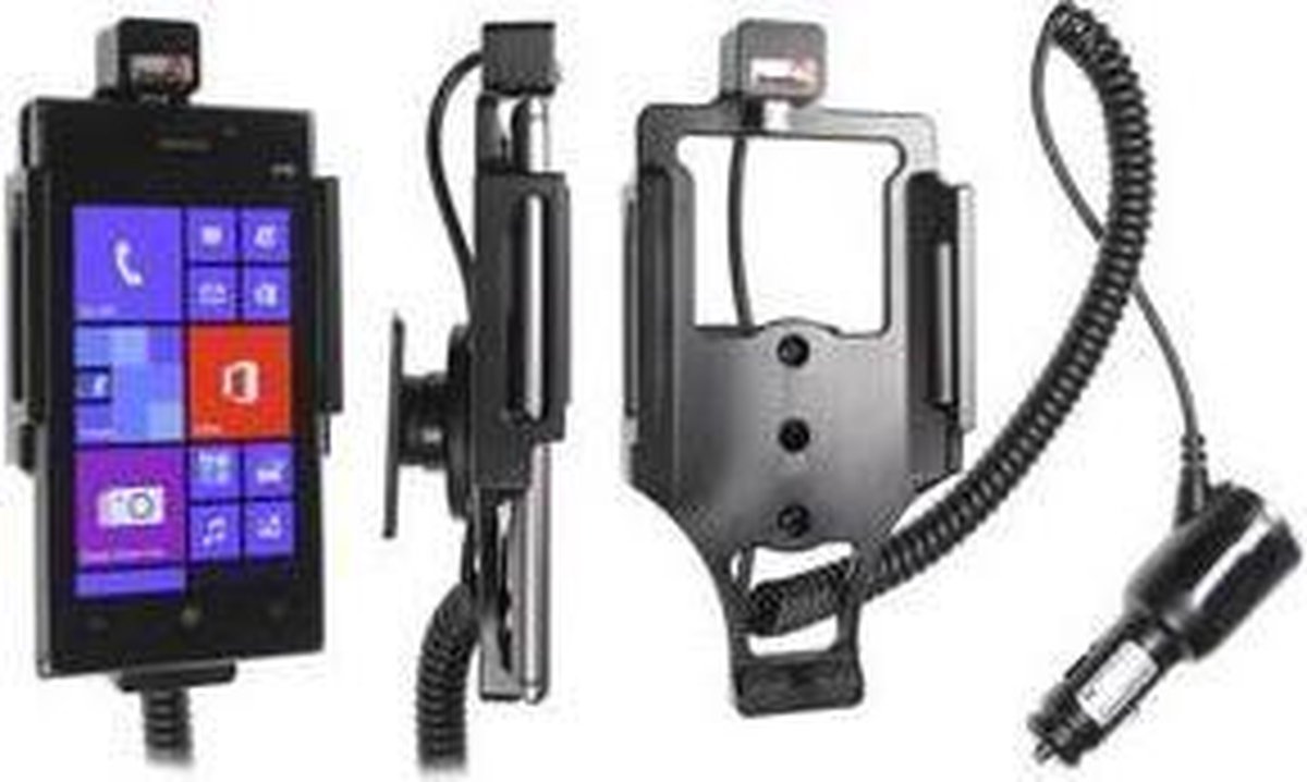 Brodit actieve houder met autolader voor Nokia Lumia 925