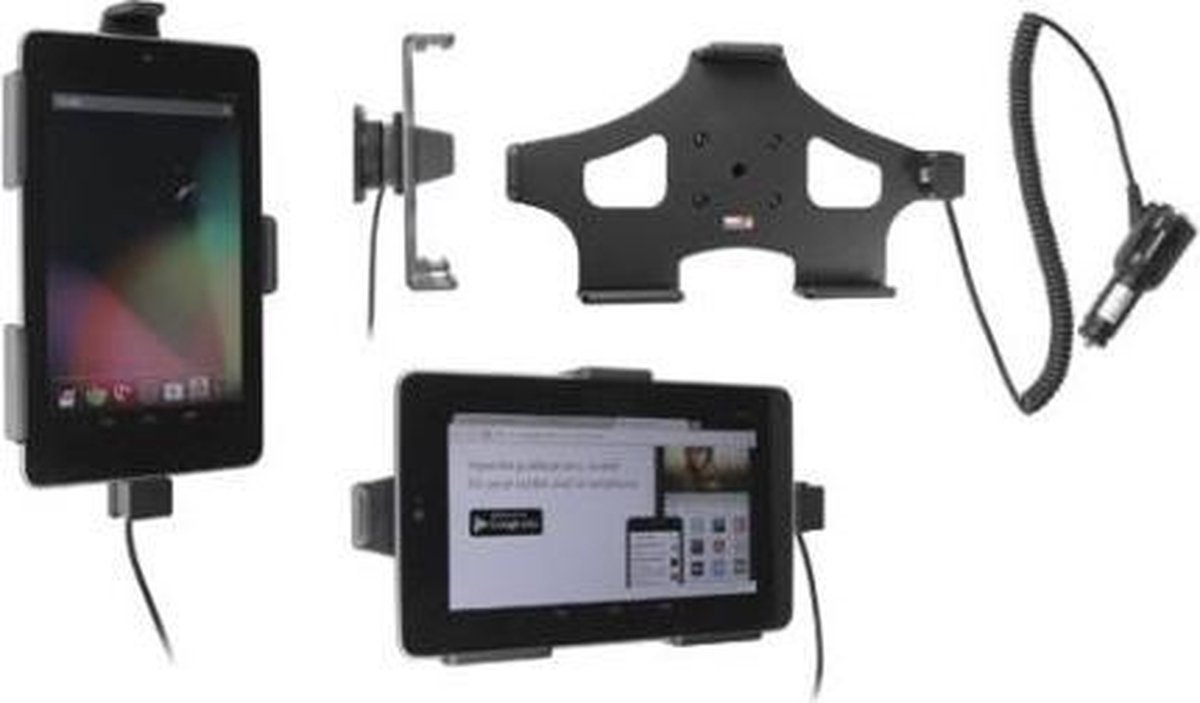 Brodit Active holder 512412 met autolader voor Asus Google Nexus 7